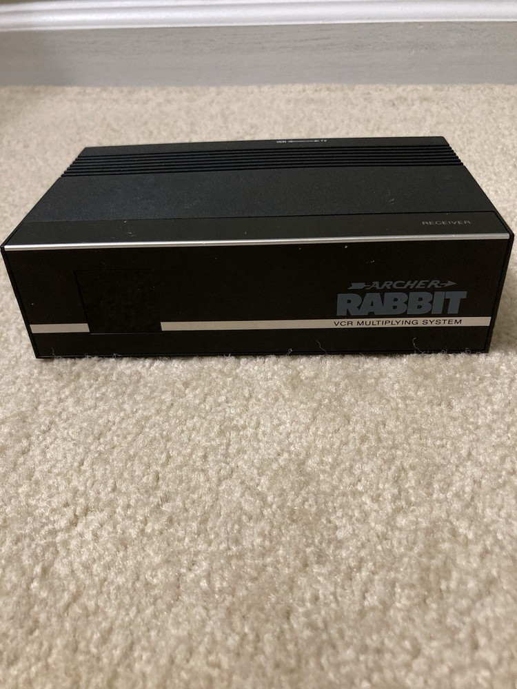 Vintage Rabbit VCR Transmitter, Retro Audio Video RF Adapter