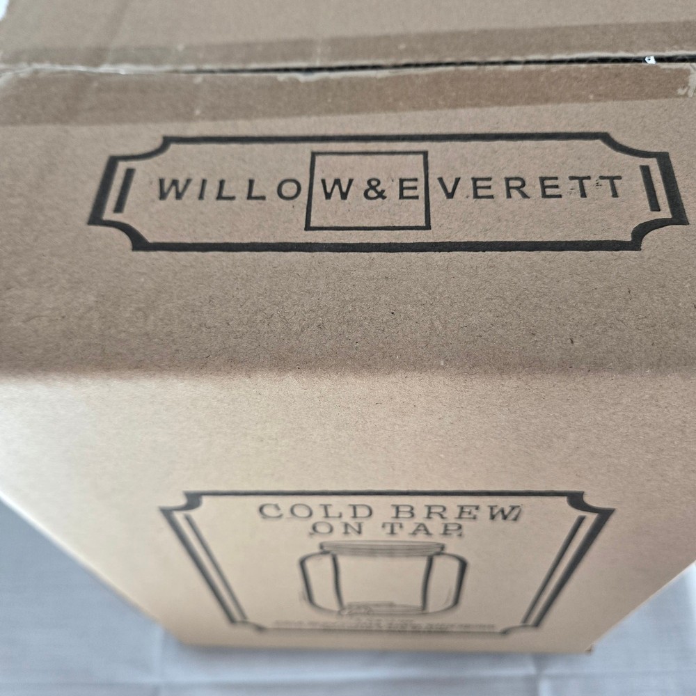NEW Willow & Everett 1-Gallon Cold Brew Coffee Maker with Spout and Mesh Filter