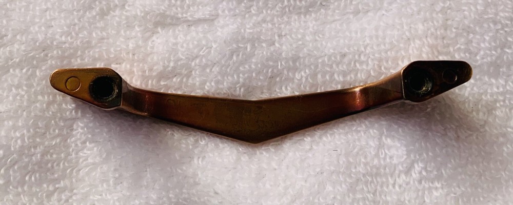 2 3/4”centers Antique Hardware drawer pull copper MCM mid century modern Atomic