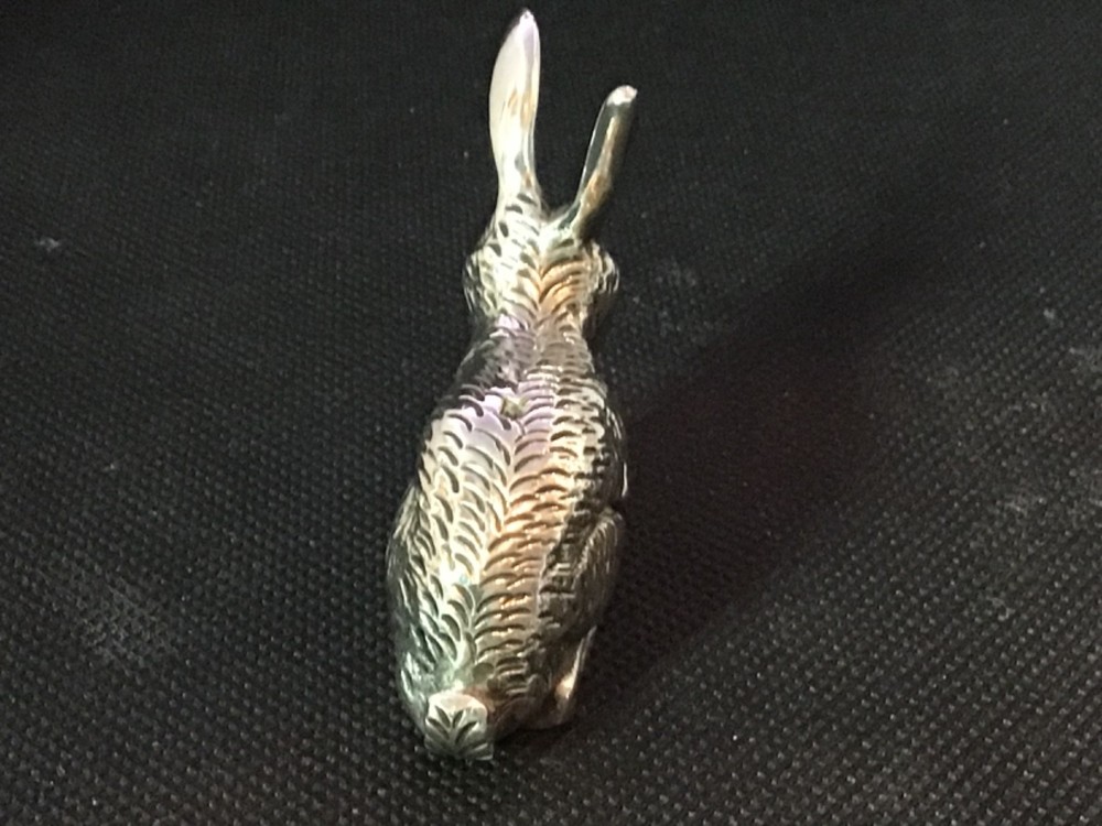 Solid silver rabbit Figure 51 grams