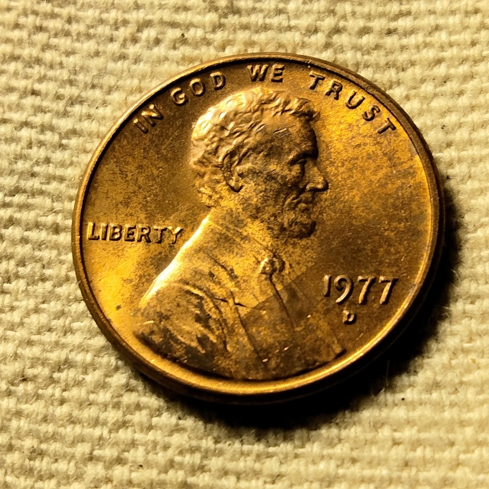1977 D Lincoln Memorial Cent Improper Alloy Mix