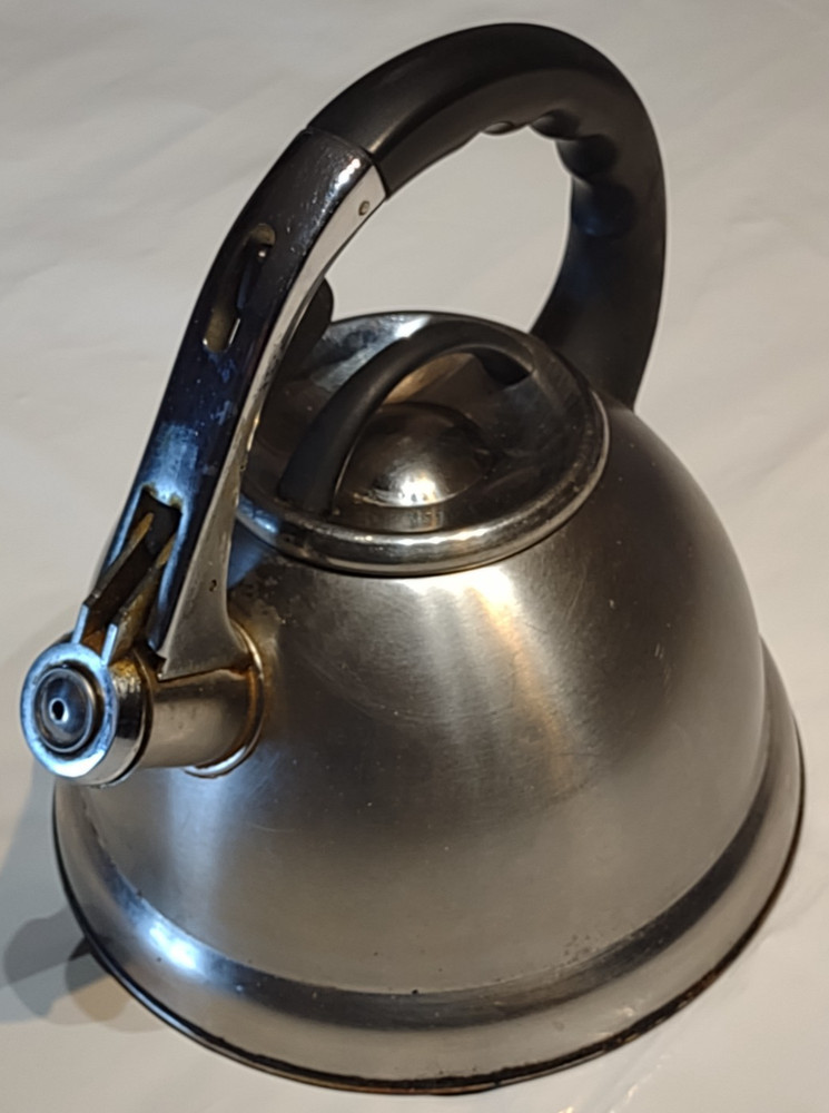 Creative Home Camille 3.5 Qt Brushed Stainless Steel Whistling Tea Kettle