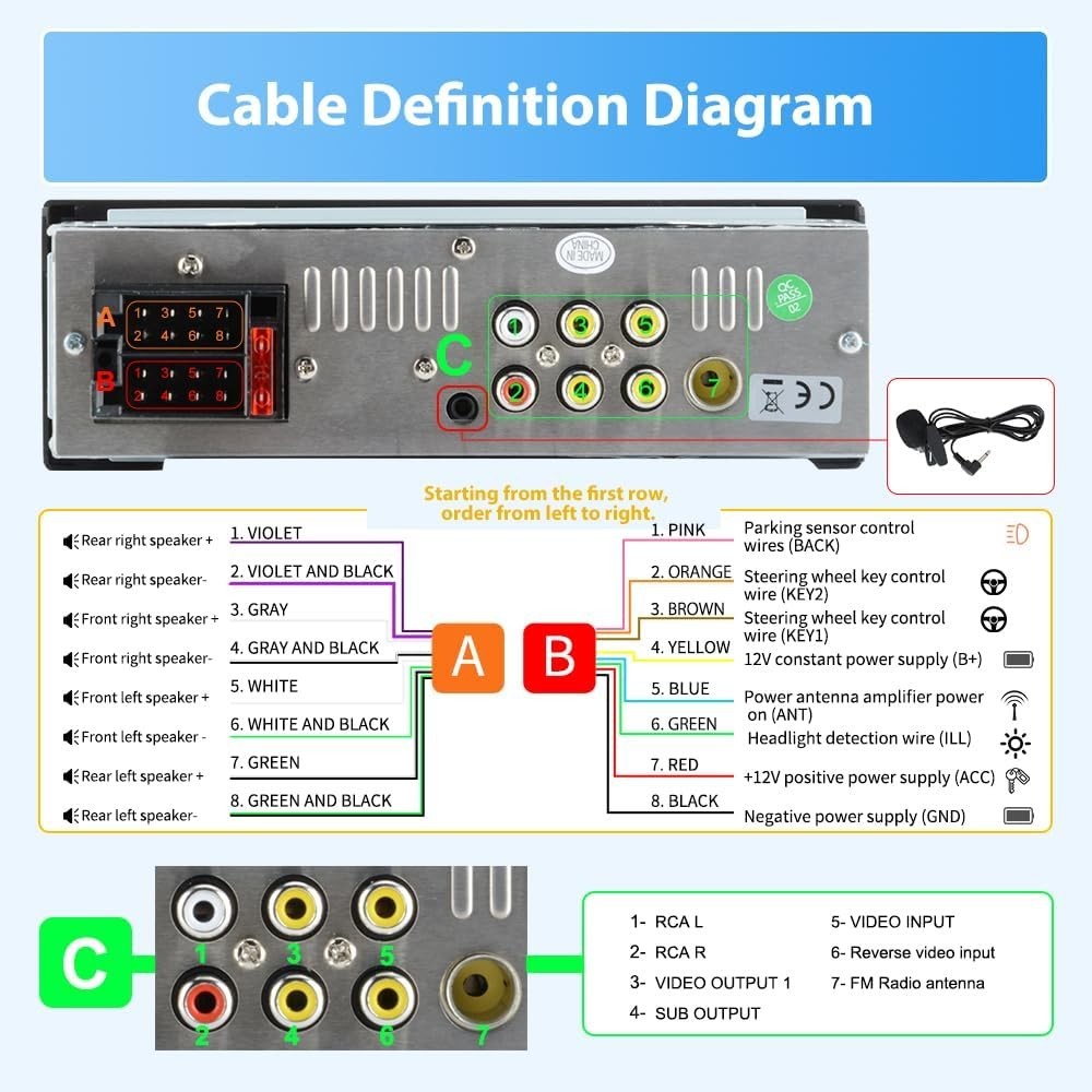 CarPlay & Android Auto Single Din Car Stereo