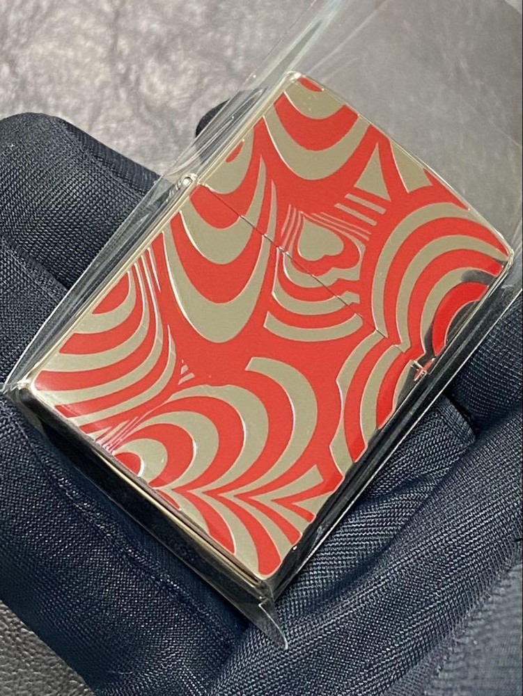 Zippo Paul Smith Red Heart Printed One Sided Processing Lighter Regular Japan