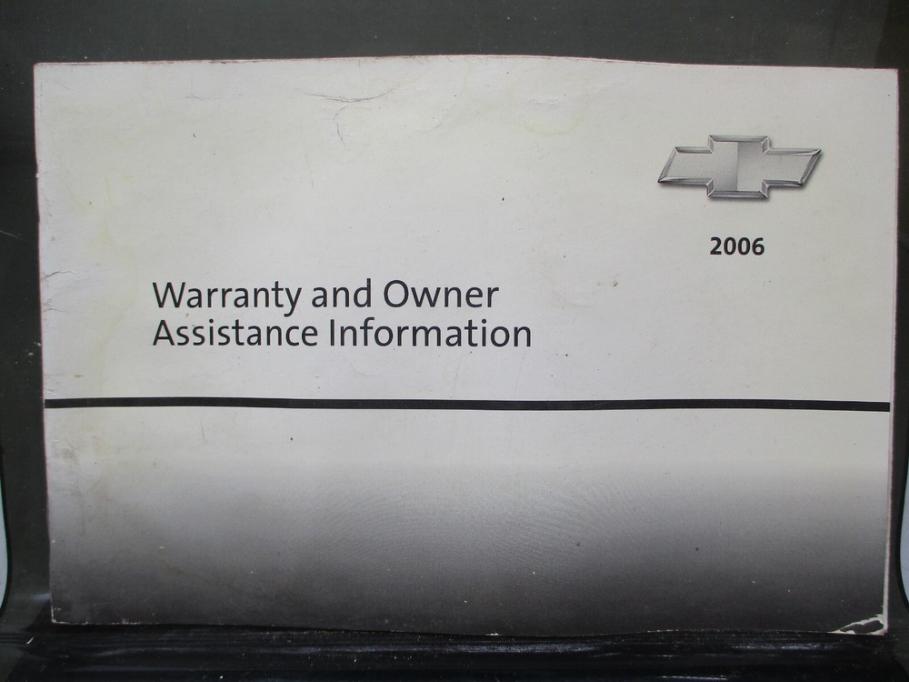 2006 Chevrolet Chevy Owners Warranty information