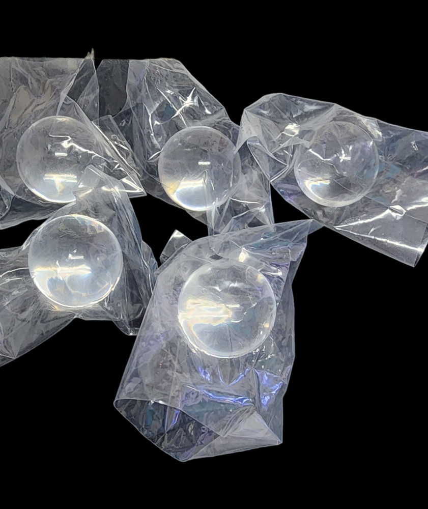 5pcs - 1-1/2" Diameter Clear Acrylic Solid Sphere Transparent Lab Craft Ball