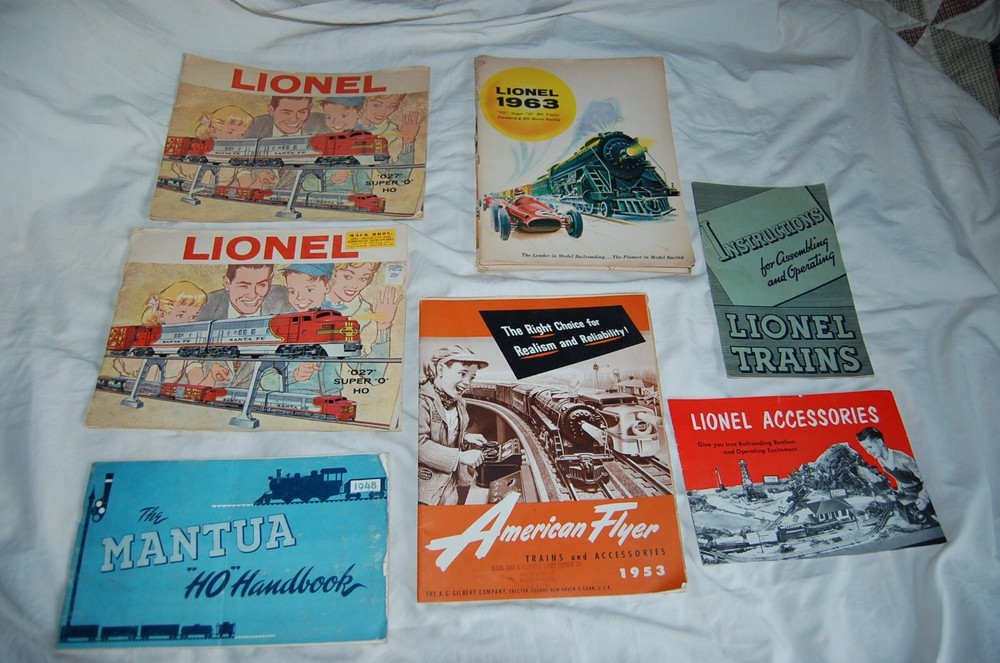 7 Vintage 1950 s 60 s Train Catalogs