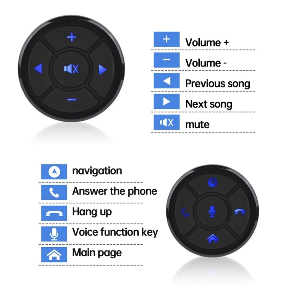 New Universal Wireless Car Remote Control Button Smart Steering Wheel Controller