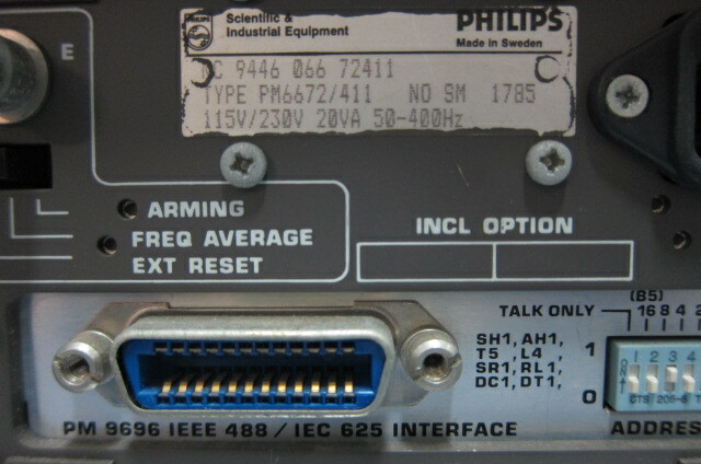 Philips PM6672 1GHz High Resolution Timer/Counter with GPIB Interface
