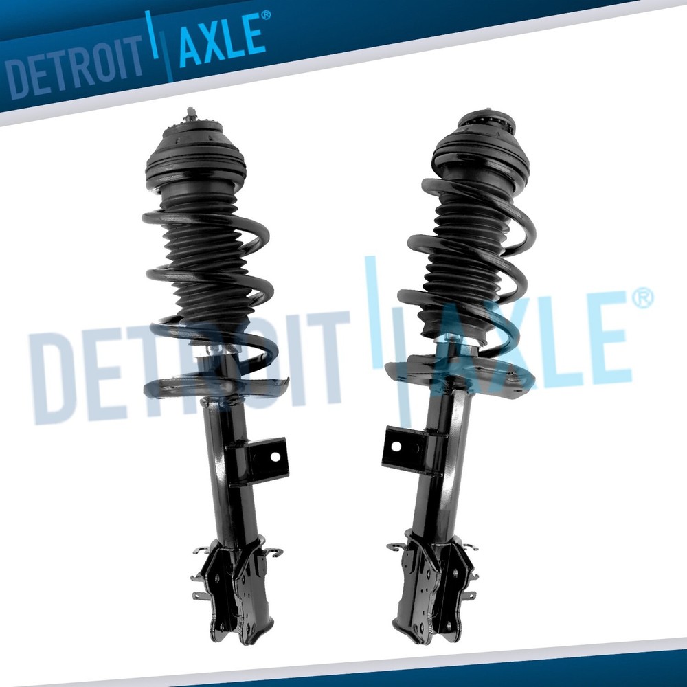 Front Driver Passenger Side Struts w/ Coil Spring Set for 2012 - 2017 Fiat 500