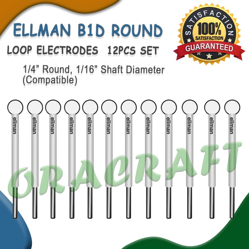 Ellman B1D Round Loop Electrode 12Pcs Single Use Disposable Round Loop electrode