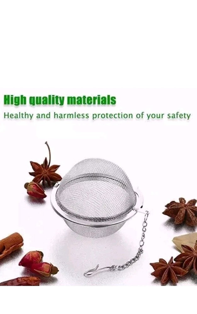 2PCS Stainless Steel Mesh Tea Infuser Diffuser Strainer Steeper For Filtering