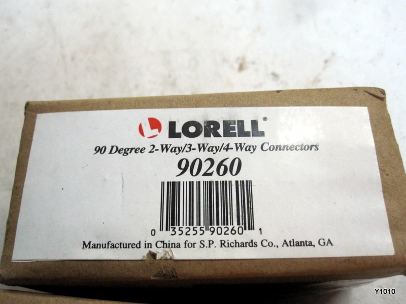 Lorell 90-degree Panel Connectors - Aluminum LLR 90260