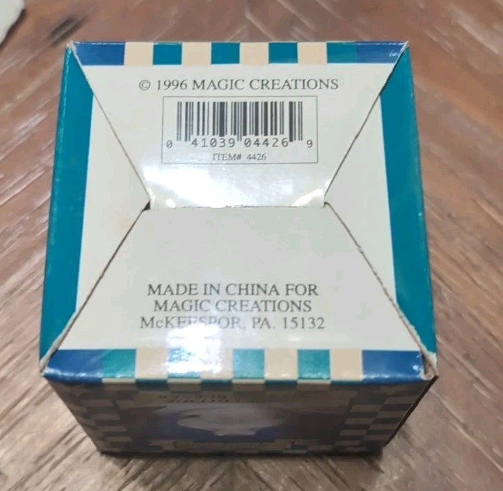 1996 Magic Creations Pottery Small Stone Cottage Incense Burner. Paintable