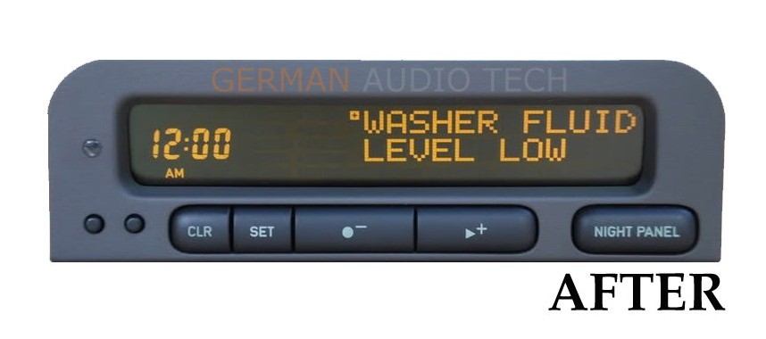 SAAB SID2 93 95 COMPUTER INFORMATION DISPLAY LCD CLOCK PIXEL REPAIR RIBBON CABLE