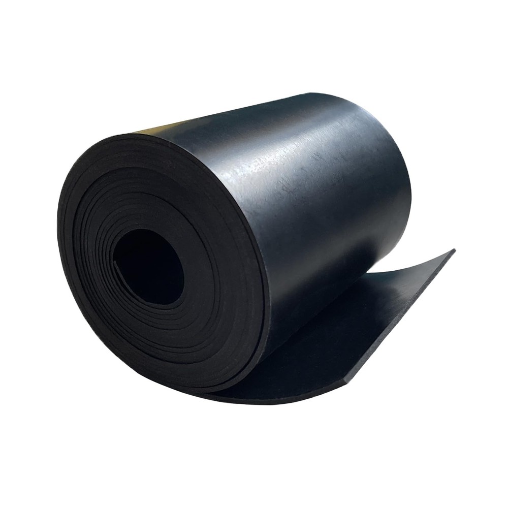 Solid Rubber Sheets,Rolls & Strips 1/16 (.062)" Thick X 4" Wide 4"X10'X1/16"