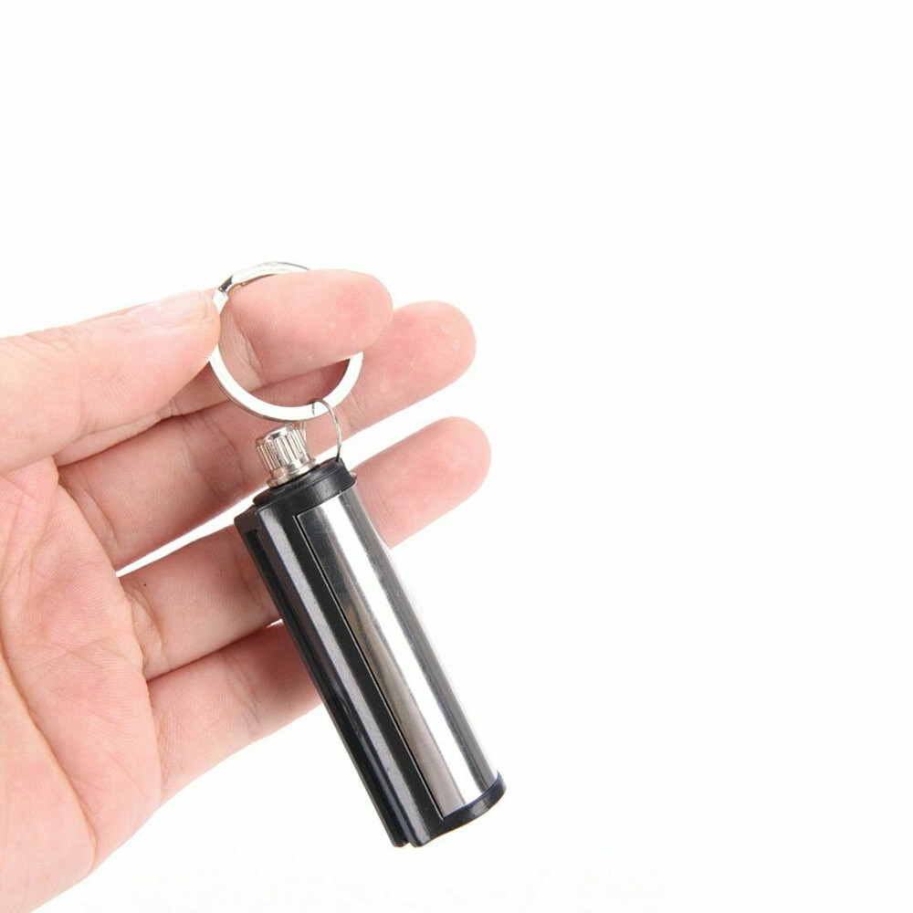 2Pcs Permanent Match Keychain Emergency Lighter Survival Tools Waterproof -