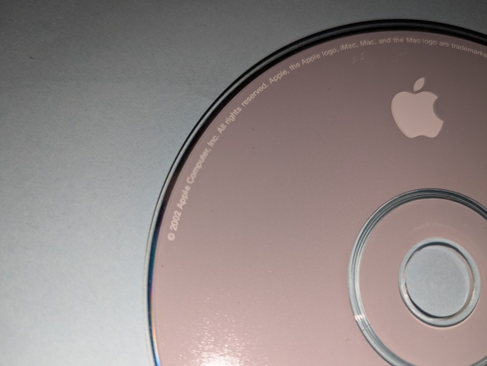 Apple 2002 iMac Applications CD Version 1.0