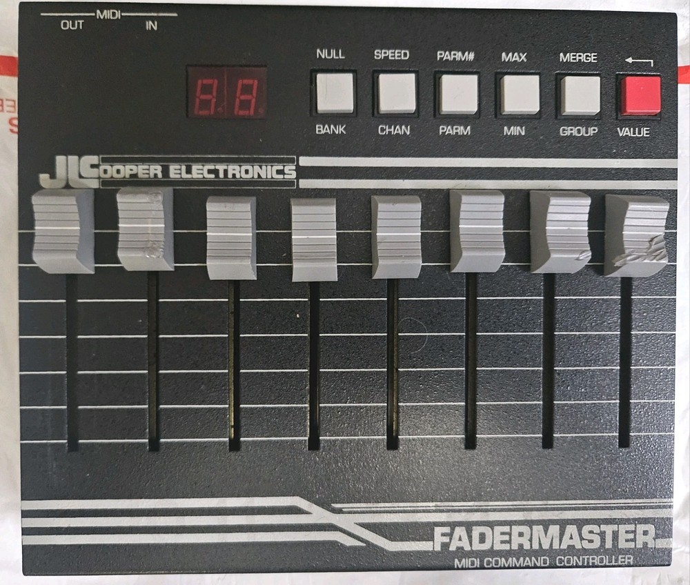 JC Cooper Electronics FaderMaster Professional MIDI Automation Controller TESTED