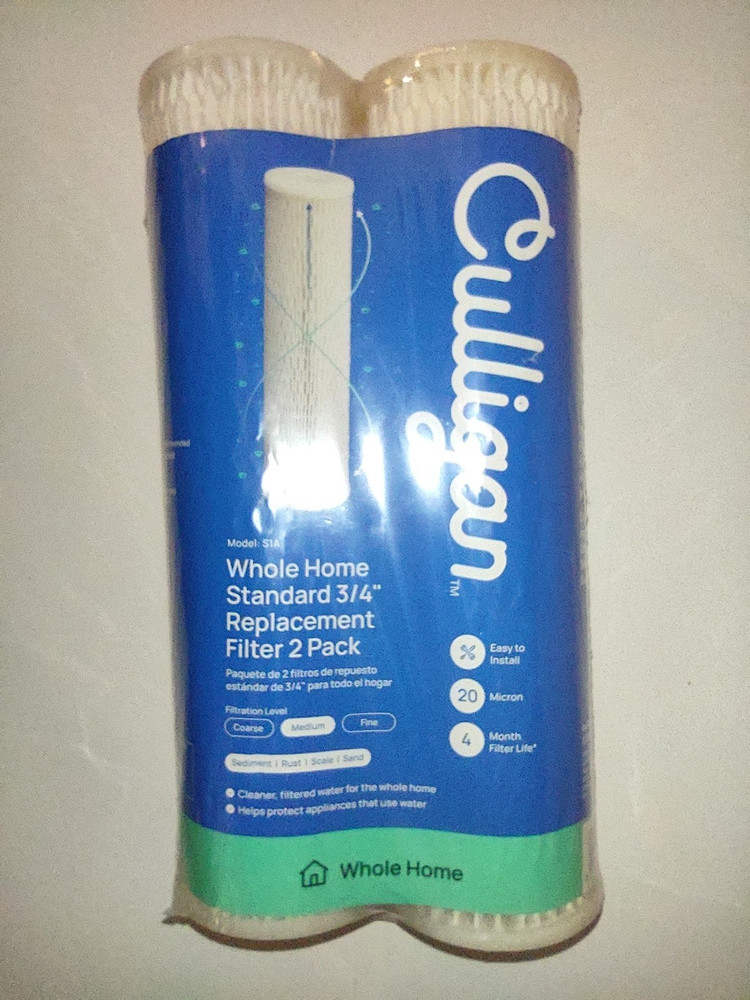 Culligan S1A Whole Home 3/4" Water Filter Replacement  Medium 20 Micron (2-Pack)