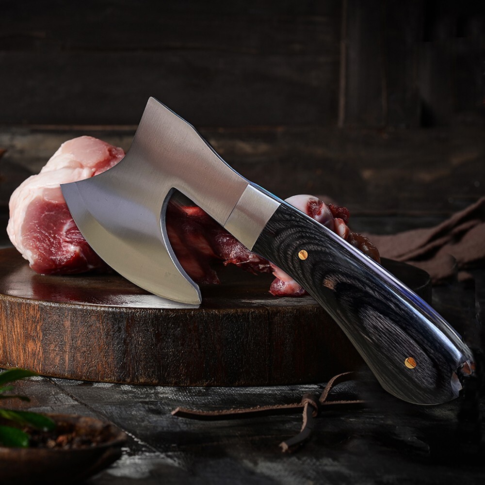 Portable Mini Axe Camping Kitchen Short Handle Hatchet Woodworking Cutting Tool
