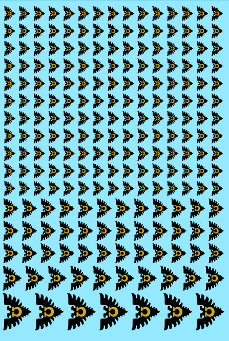 A6 - Black Ultra Eagles Transfer Sheet