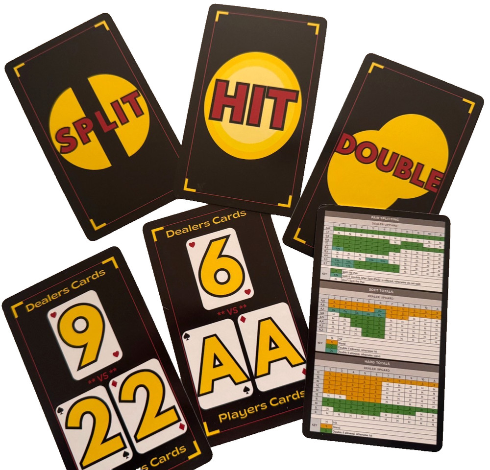 Learn Blackjack Basic Strategy – Beginner Strategy Card Flashcards