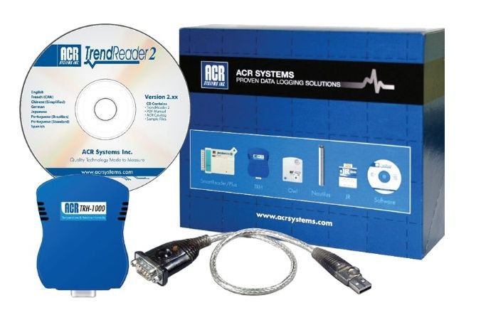 ACR Systems TRH-1000-SP Two Channel Temp and RH Data Logger Starter Pack NEW