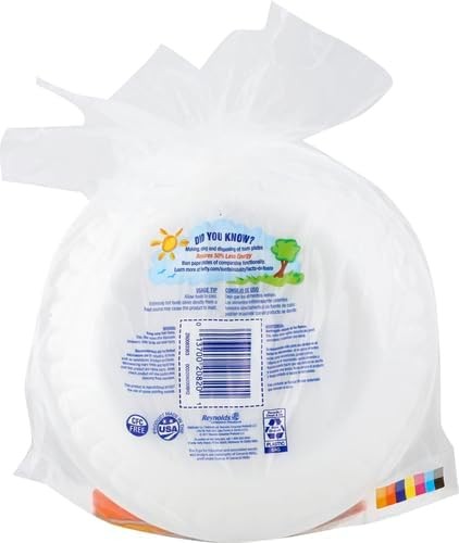 Hefty Soak Proof Foam Disposable Plates 20 ct.
