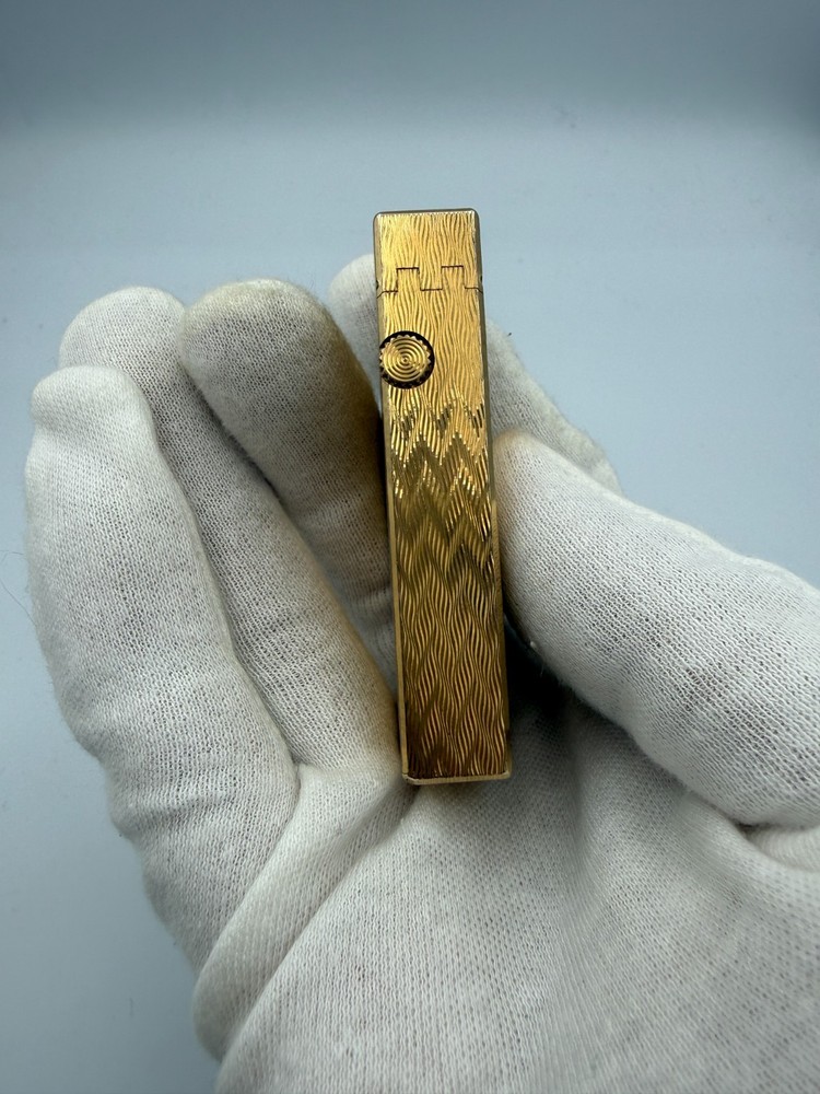 Mint Working Dunhill Gas Lighter Gold with box