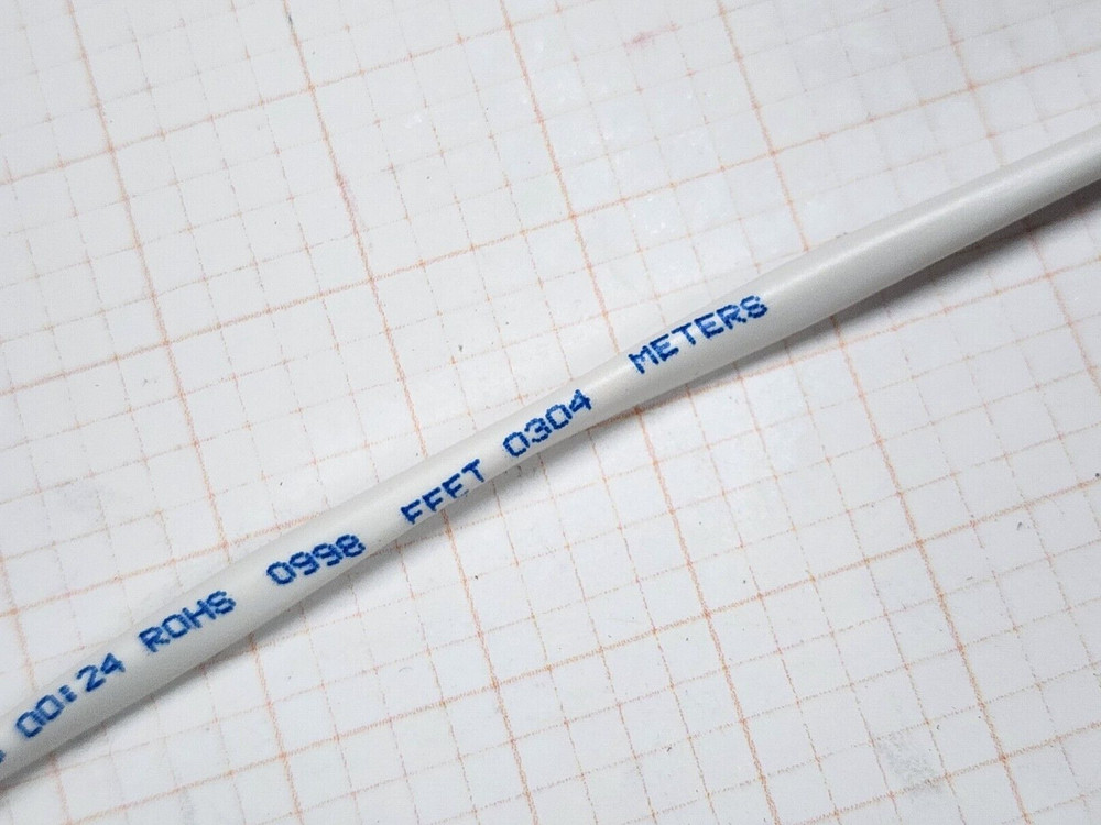 Belden Wire 2285P 18/2C Solid Plenum Light Dimmer Control Cable CMP White /50ft