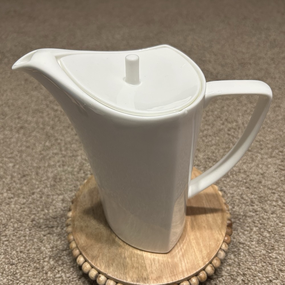 RARE Sant' Andrea White Triangular Teapot Royal Bone China
