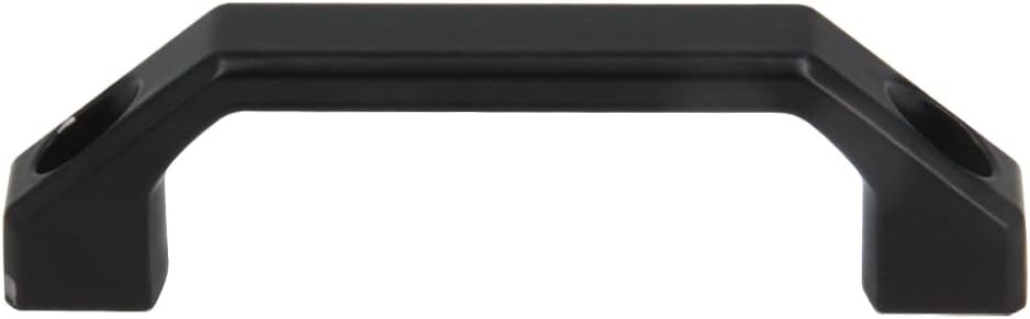 Black Aluminium Alloy Handle Rectangular Pull 2 Pcs