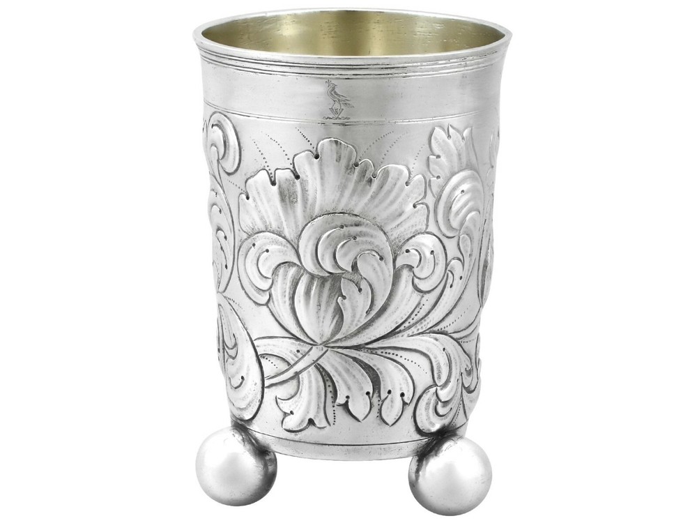 Antique German Silver Beaker
