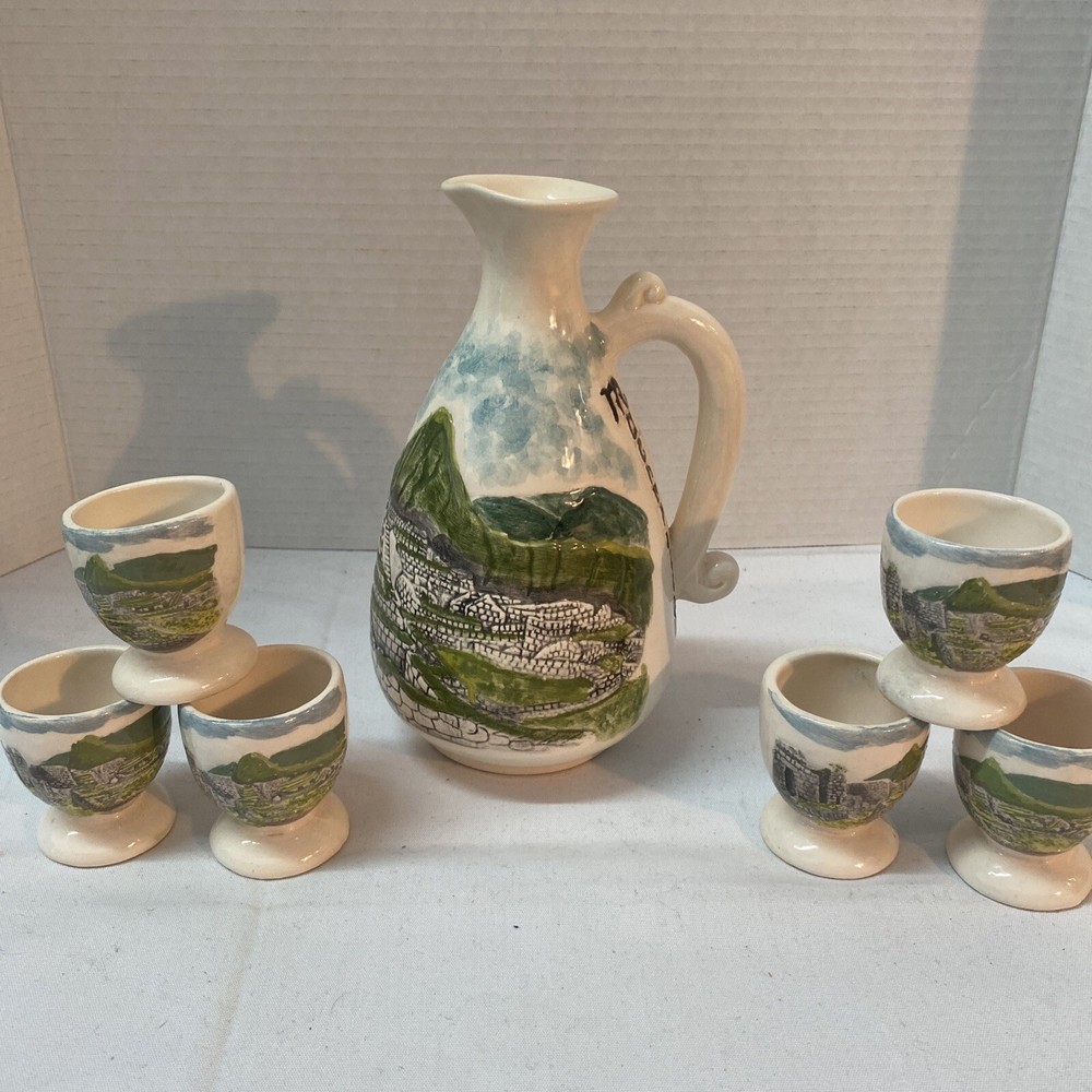 TEA SET WITH 6 TEA CUPS PERU (GK)