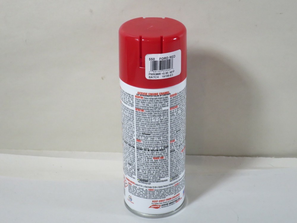 Aervoe 550 Engine Enamel Paint Ford Red 12oz Can