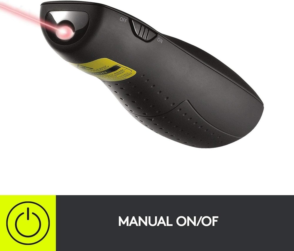 Wireless Presenter R400, USB-A PowerPoint Clicker with Laser Pointer, Wireles...
