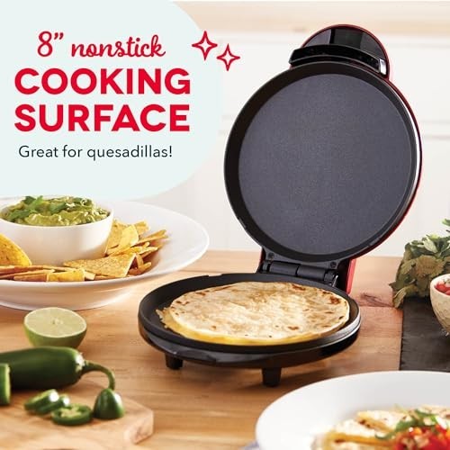 Round Electric Pancake Maker & Egg Griddle - Nonstick Breakfast System - Quick H