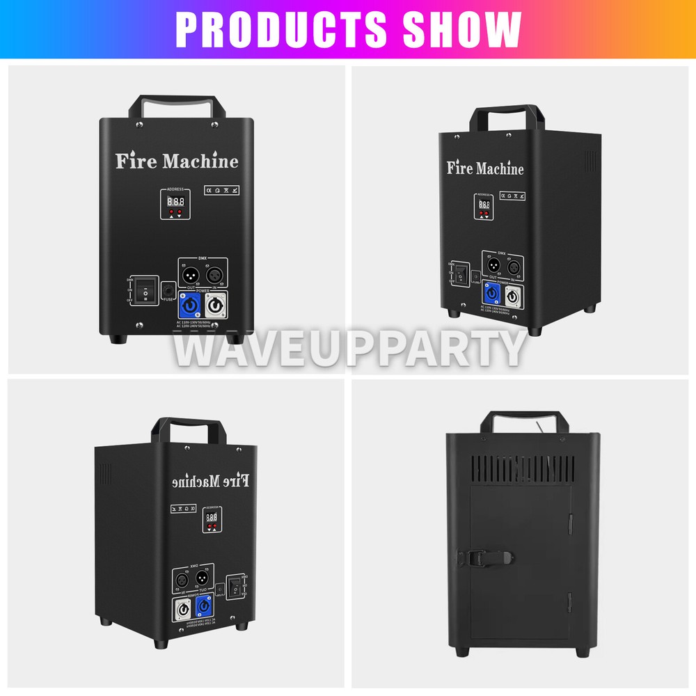 Power DMX Fire Thrower Machine Flame Projector Stage Effect DJ Disco Bar Concert