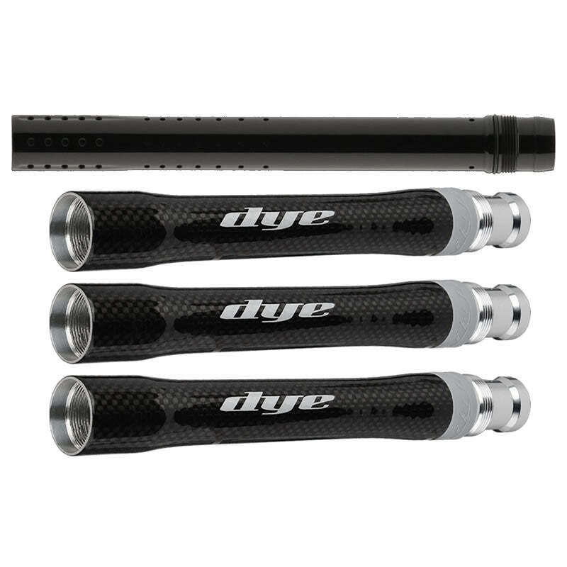 Dye CFS Barrel Combo - 3 CFS Backs + ULS 14" Tip Gloss Black