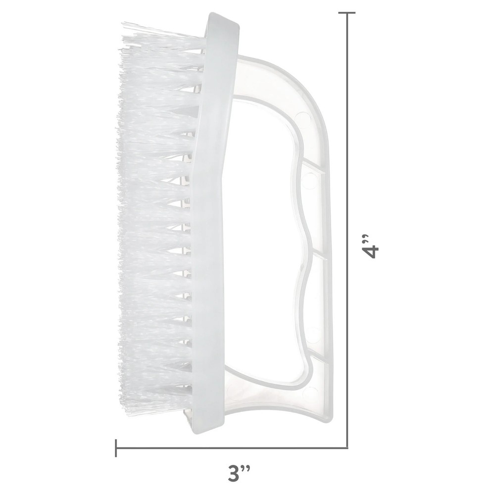 Great Value Iron Handle Multi-Purpose Cleaning Scrub Brush, White, 1 Count