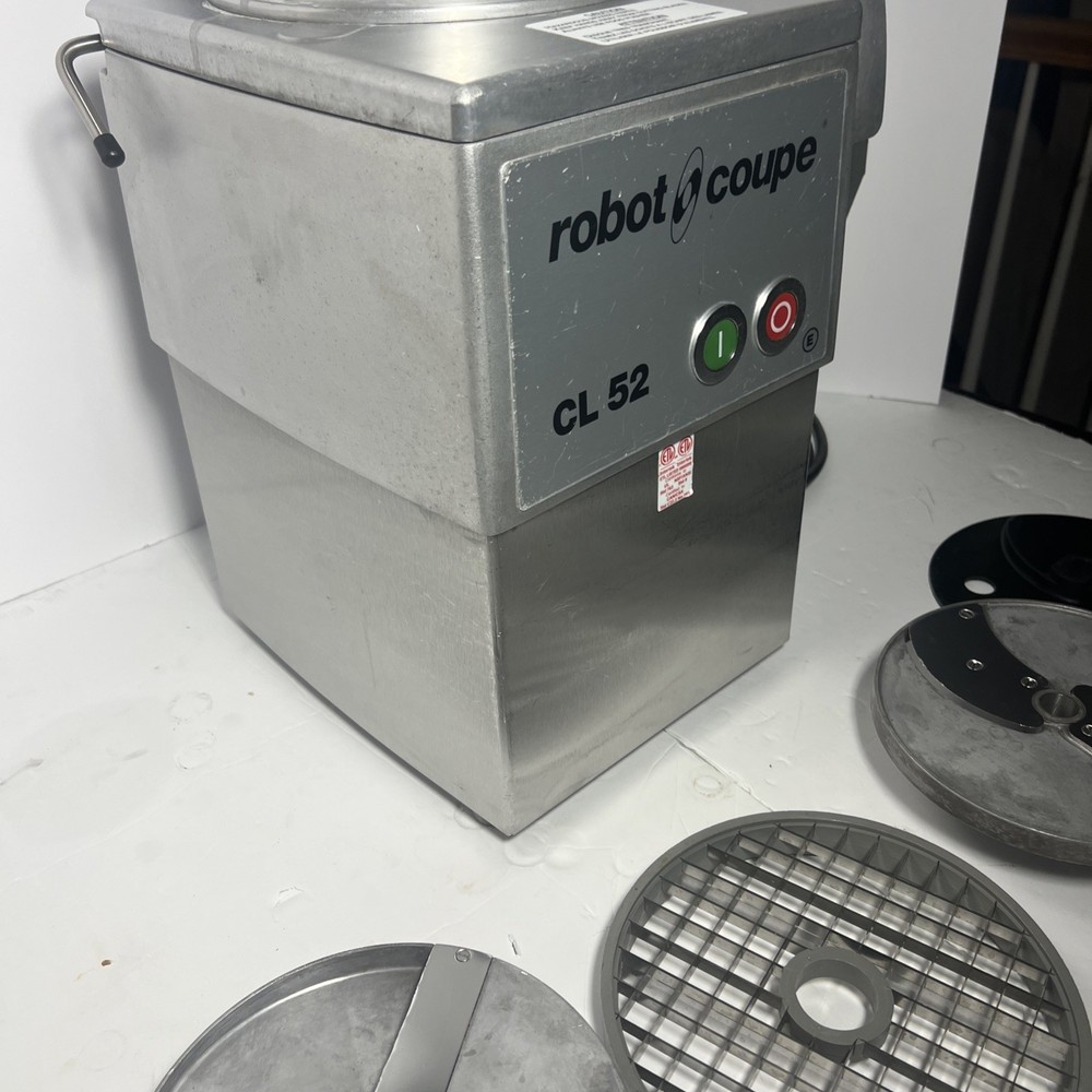 Robot Coupe CL 52 E Series E Continuous Feed Vegetable / Food Processor W/ Discs