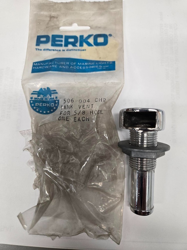 PERKO 506 004 CHR TANK VENT 5/8 HOSE