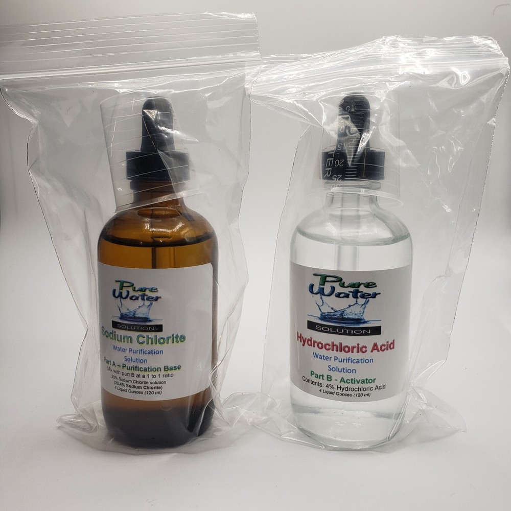 The Original - ClO2 - Water Purification Drops - Four SETS