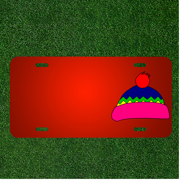 Custom Personalized License Plate With Add Names To Hat Wool Winter Warm