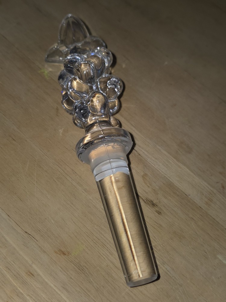 Decorative Blue Tinted Glass Bottle