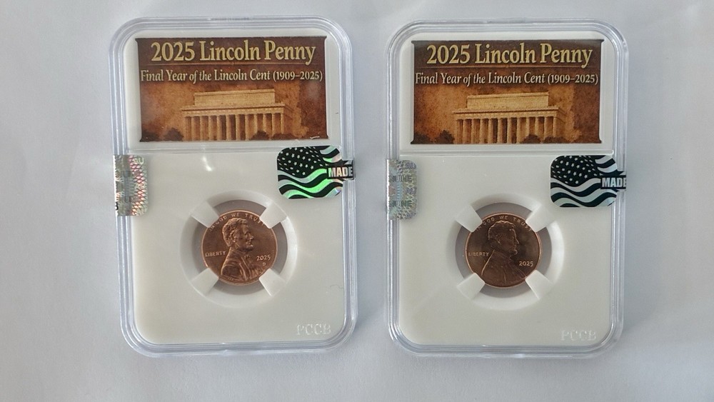 2025 P & D LINCOLN SHIELD CENT UNCIRCULATED Complete Slabbed Set Penny