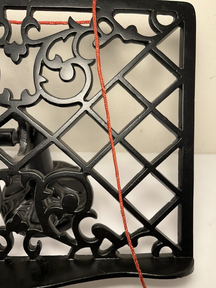 Black Cast Iron Adjustable Recipe Book Holder Weights 12”