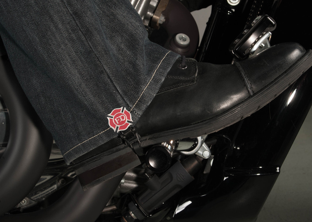 4" Fire Department Biker Boot Straps