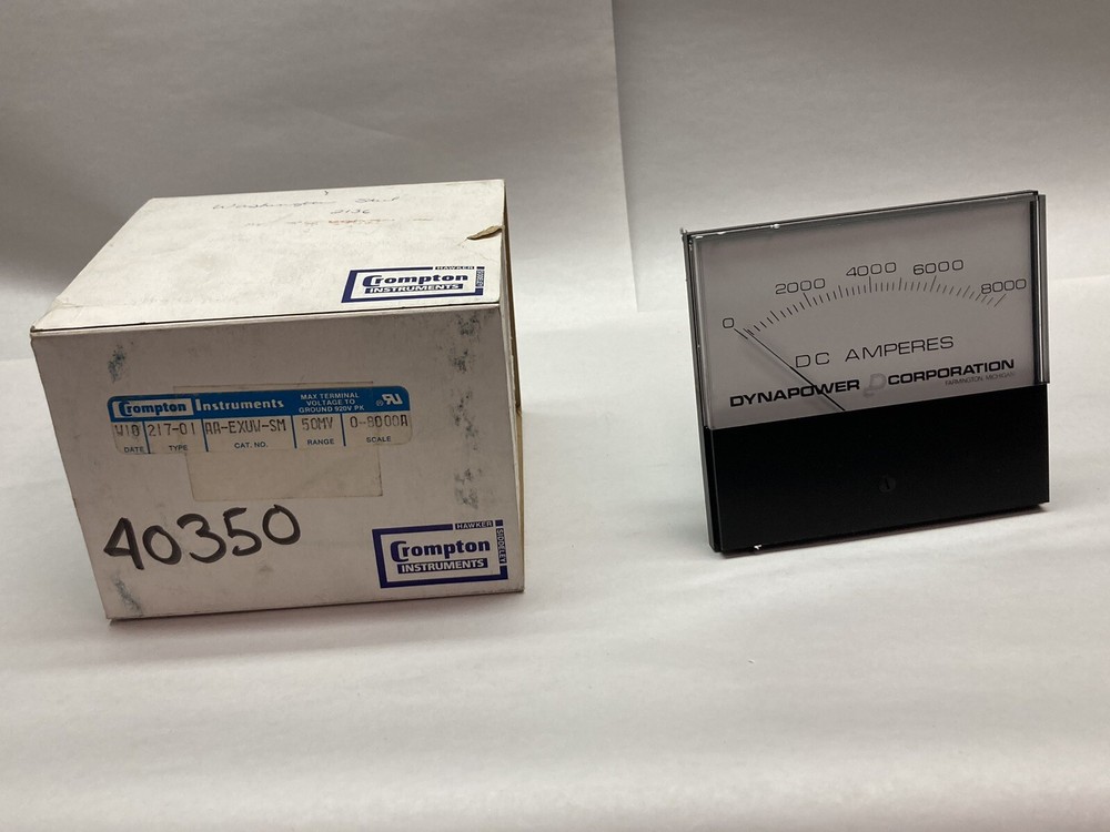 Crompton Instruments,Type 217-01,Panel Meter 0-8000A